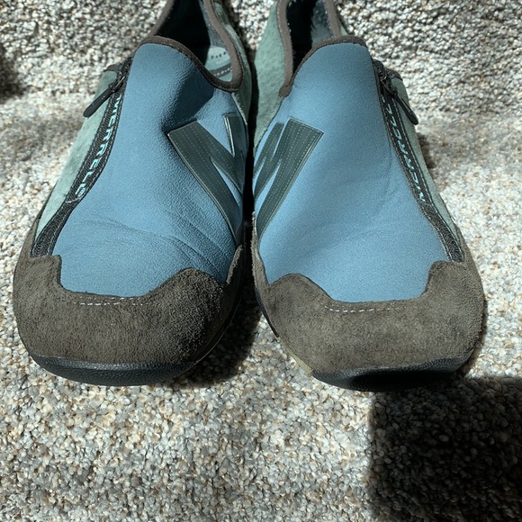 Merrell Blue & Gray Zip Close Suede Walking Shoes - Picture 4 of 7